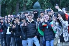Bakıda Zəfər yürüşü keçirilib (FOTO/VİDEO)