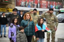 Bakıda Zəfər yürüşü keçirilib (FOTO/VİDEO)