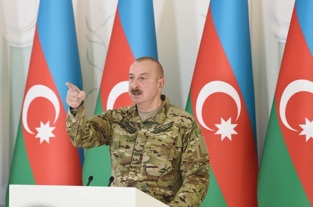 Prezident İlham Əliyev: Erməni silahlı qüvvələri Qarabağda nə gəzir? Bizim səbrimiz tükənməz deyil