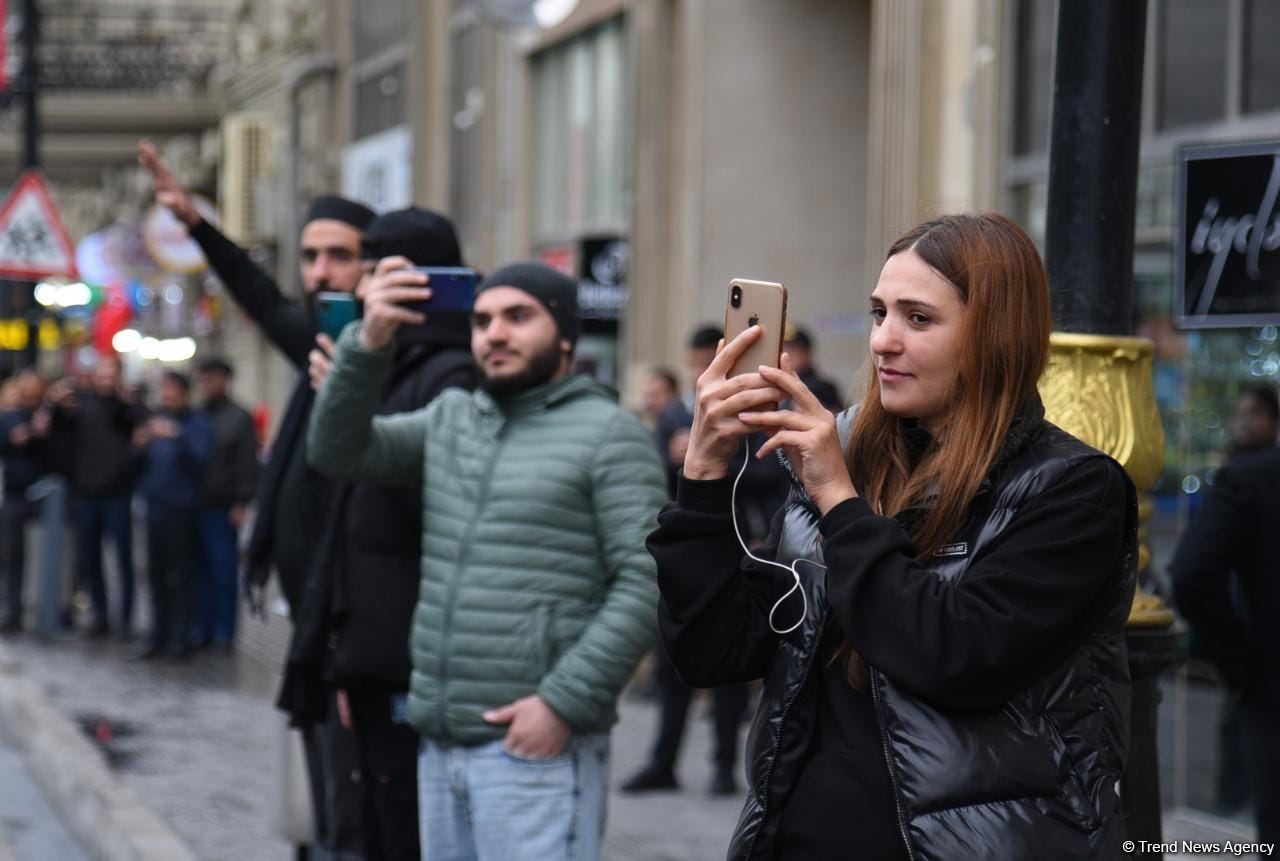 Bakıda Zəfər yürüşü keçirilib (FOTO/VİDEO)