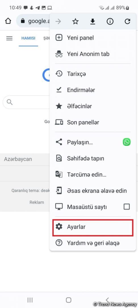 Brauzerin sayt datasını necə təmizləmək olar? (FOTO)