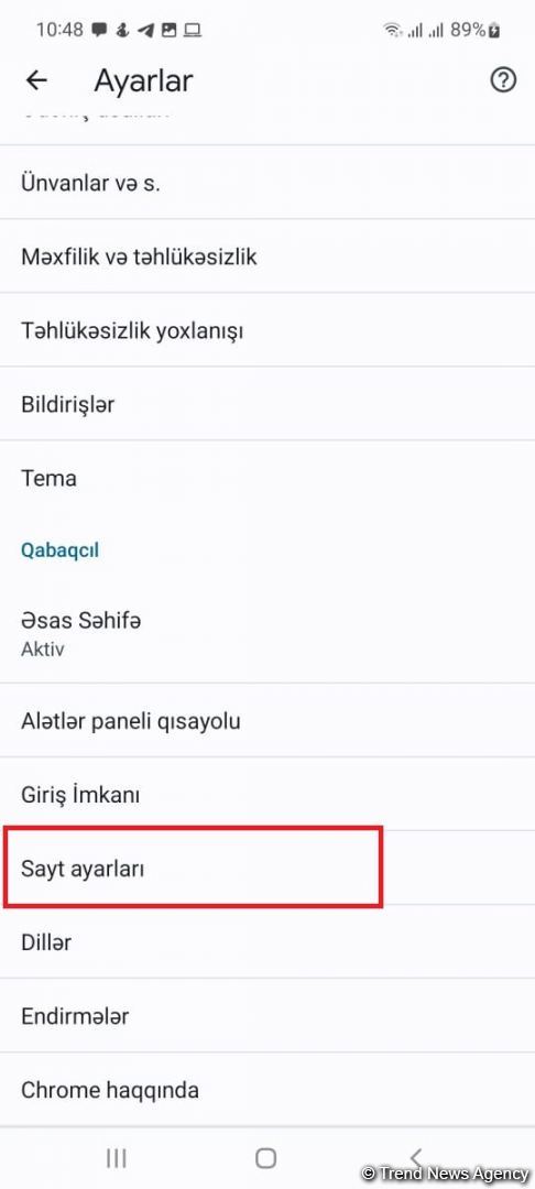Brauzerin sayt datasını necə təmizləmək olar? (FOTO)