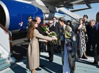 Prezident İlham Əliyev və Birinci xanım Mehriban Əliyeva Özbəkistana səfərə gəliblər (FOTO/VİDEO)