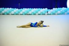 Bədii və aerobika gimnastikası üzrə birgə Bakı çempionatının ikinci günü start götürüb (FOTO)