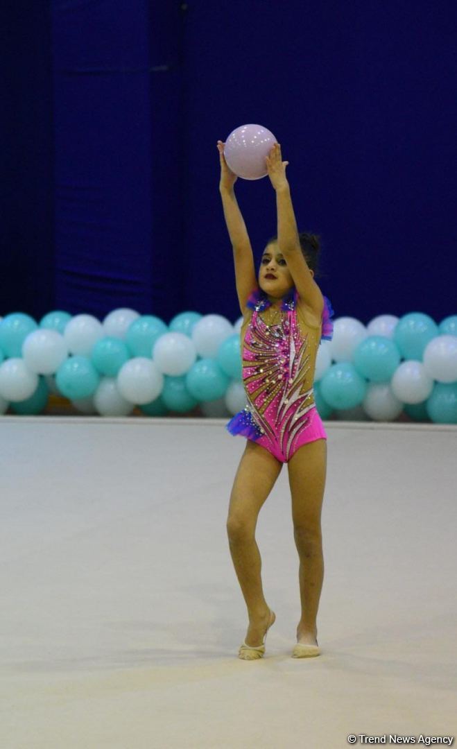 Bədii və aerobika gimnastikası üzrə birgə Bakı çempionatının ikinci günü start götürüb (FOTO)