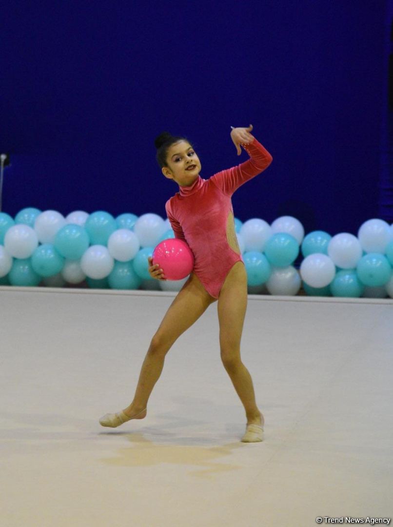 Bədii və aerobika gimnastikası üzrə birgə Bakı çempionatının ikinci günü start götürüb (FOTO)