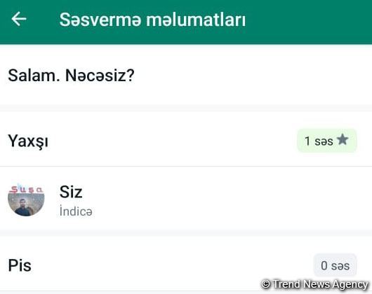 “WhatsApp”da sorğu anketləri funksiyası yaradılıb (FOTO)