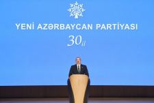 Prezident İlham Əliyev YAP-ın 30 illiyi münasibətilə keçirilən tədbirdə çıxış edib (FOTO/VİDEO) (YENİLƏNİB-3)
