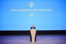 Prezident İlham Əliyev YAP-ın 30 illiyi münasibətilə keçirilən tədbirdə çıxış edib (FOTO/VİDEO) (YENİLƏNİB-3)