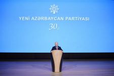 Prezident İlham Əliyev YAP-ın 30 illiyi münasibətilə keçirilən tədbirdə çıxış edib (FOTO/VİDEO) (YENİLƏNİB-3)