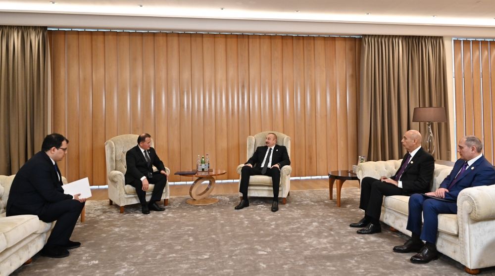 Prezident İlham Əliyev Özbəkistanın Liberal Demokratik Partiyasının İcra Komitəsinin sədrini qəbul edib (FOTO)