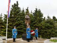 Prezident İlham Əliyev Belqraddakı Taşmaydan parkında Ümummilli Lider Heydər Əliyevin və Milorad Paviçin abidələrini ziyarət edib (FOTO/VİDEO)
