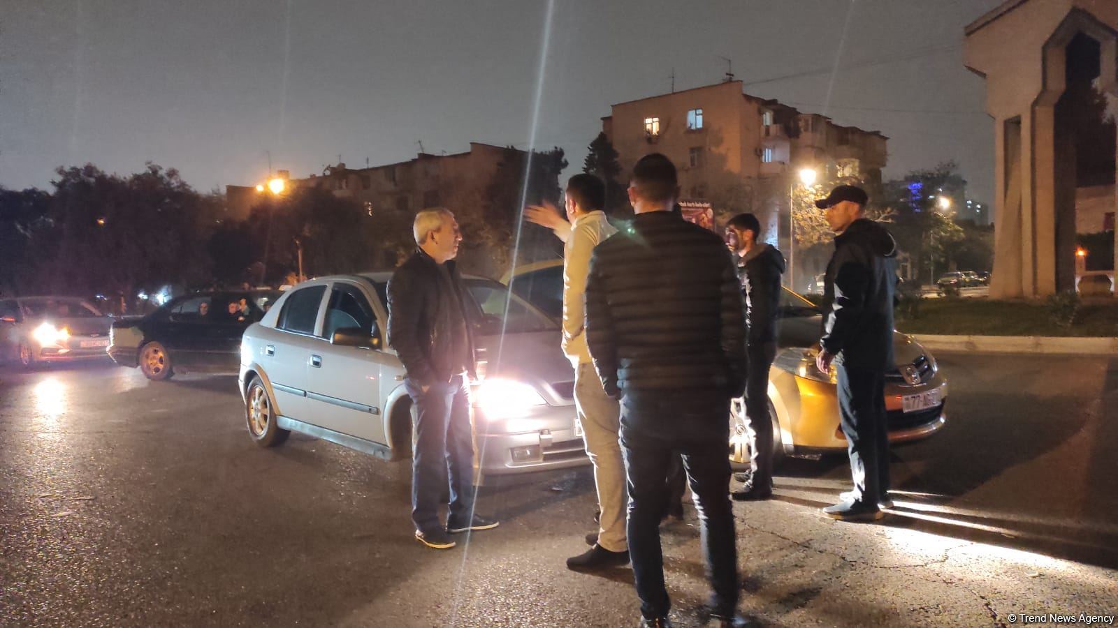 Bakıda 4 avtomobilin iştirakı yol qəzası olub (FOTO)