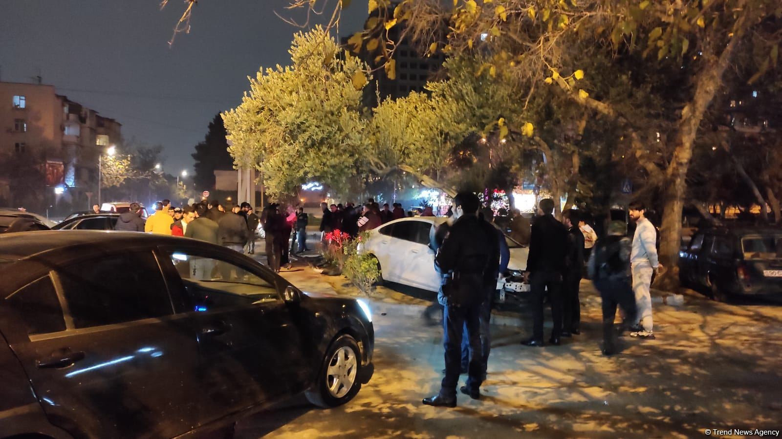 Bakıda 4 avtomobilin iştirakı yol qəzası olub (FOTO)