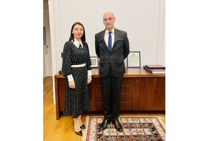 Leyla Abdullayeva Fransa XİN-in departament direktoru ilə görüşüb