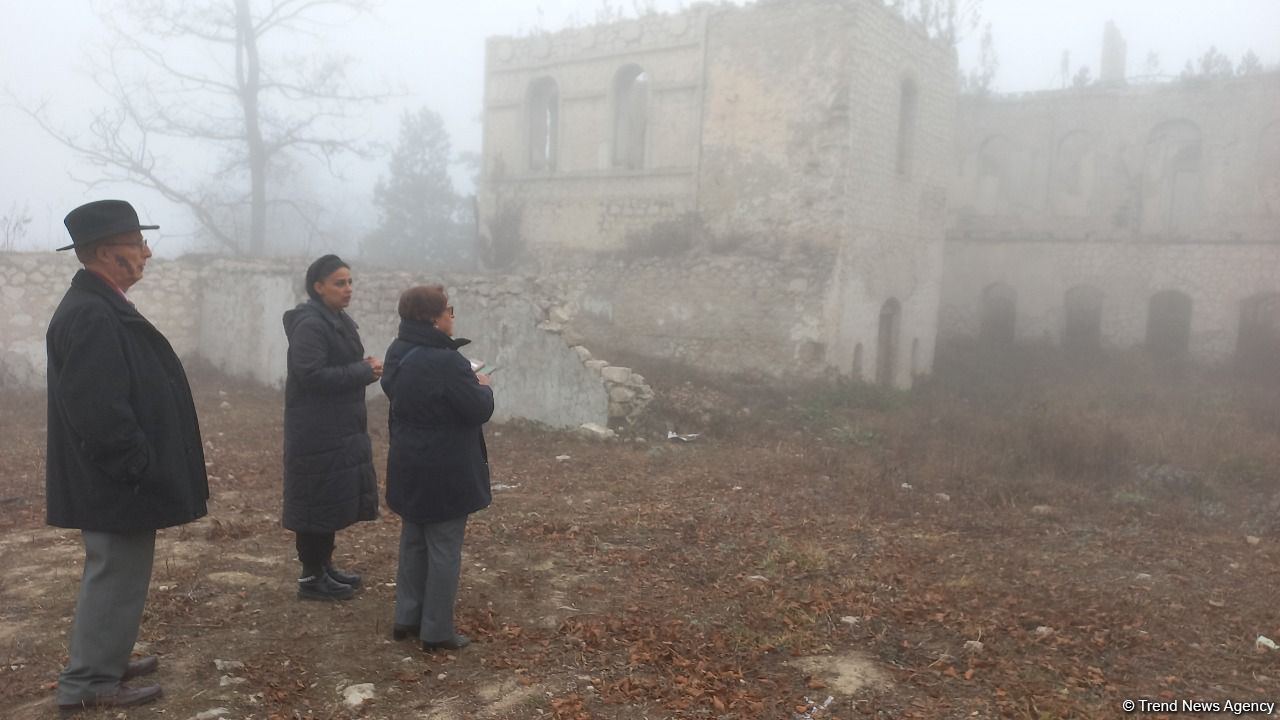 Fransada yaşayan azərbaycanlı tədqiqatçılar Şuşadan sonra Füzulidə olublar (FOTO) (ƏLAVƏ OLUNUB)
