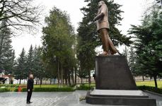 Prezident İlham Əliyev Oğuz rayonuna səfər edib (FOTO/VİDEO)