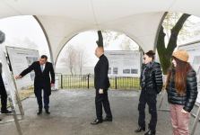 Prezident İlham Əliyev və Birinci xanım Mehriban Əliyeva “Yuxarı Baş” Milli Tarix-Memarlıq Qoruğu ərazisində aparılan təmir-bərpa işləri ilə tanış olublar (FOTO/VİDEO) (YENİLƏNİB)
