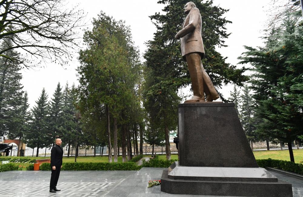 Prezident İlham Əliyev Oğuz rayonuna səfər edib (FOTO/VİDEO)