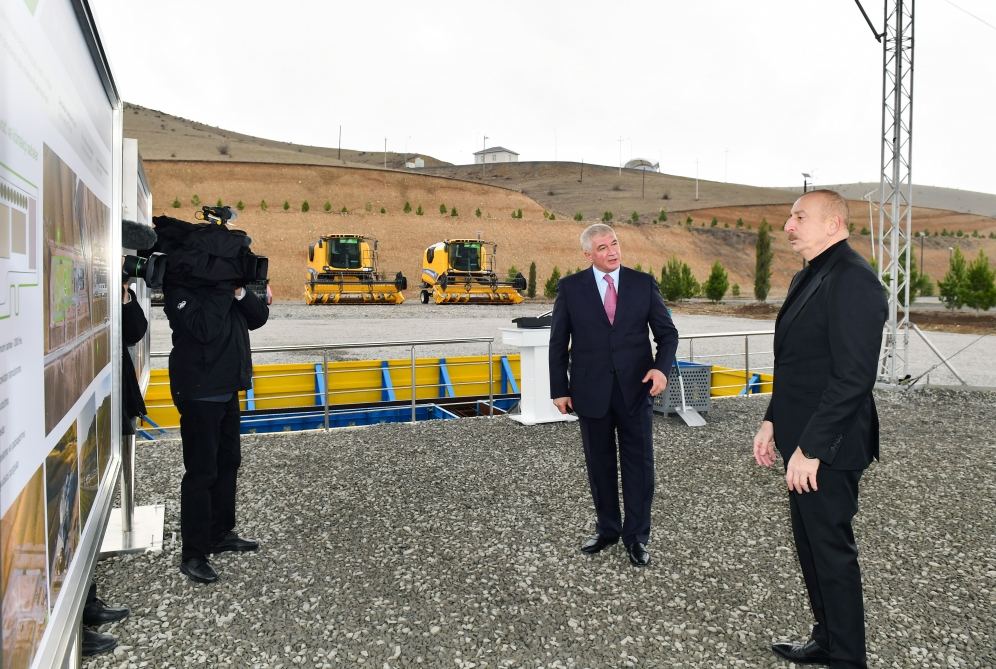 Prezident İlham Əliyev “Şəki-Oğuz” Aqroparkında yeni zavodun təməlini qoyub (FOTO/VİDEO) (YENİLƏNİB)