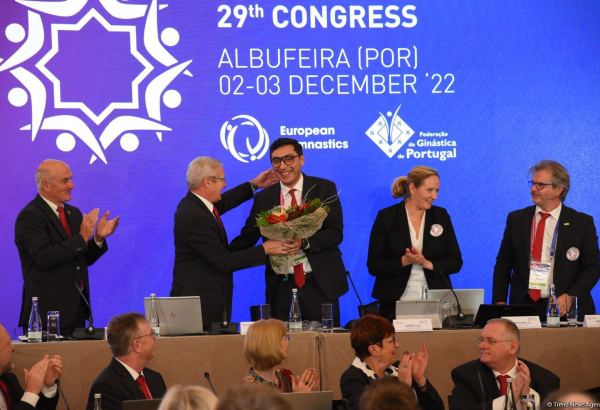 Fərid Qayıbov yenidən Avropa Gimnastikasının prezidenti seçildi (FOTO)
