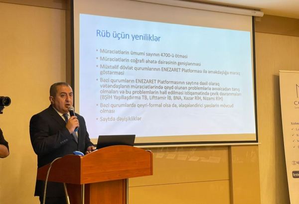 Azərbaycanda ictimai nəzarətin onlayn platforması çərçivəsində müraciətlərin sayı açıqlanıb