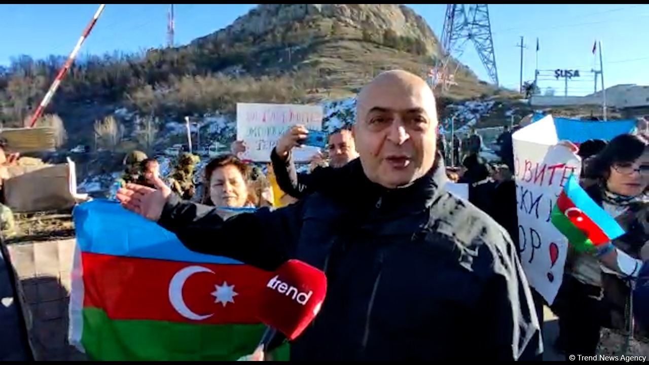 Aksiyanın əsas məqsədlərindən biri ermənilərin mədənlərimizi talan etməsinin qarşısını almaqdır - Etirazçı