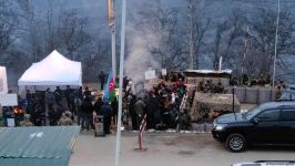 Rusiya sülhməramlılarının məsuliyyət zonasında etiraz aksiyası 19 saatdan çoxdur davam edir (FOTO/VİDEO)