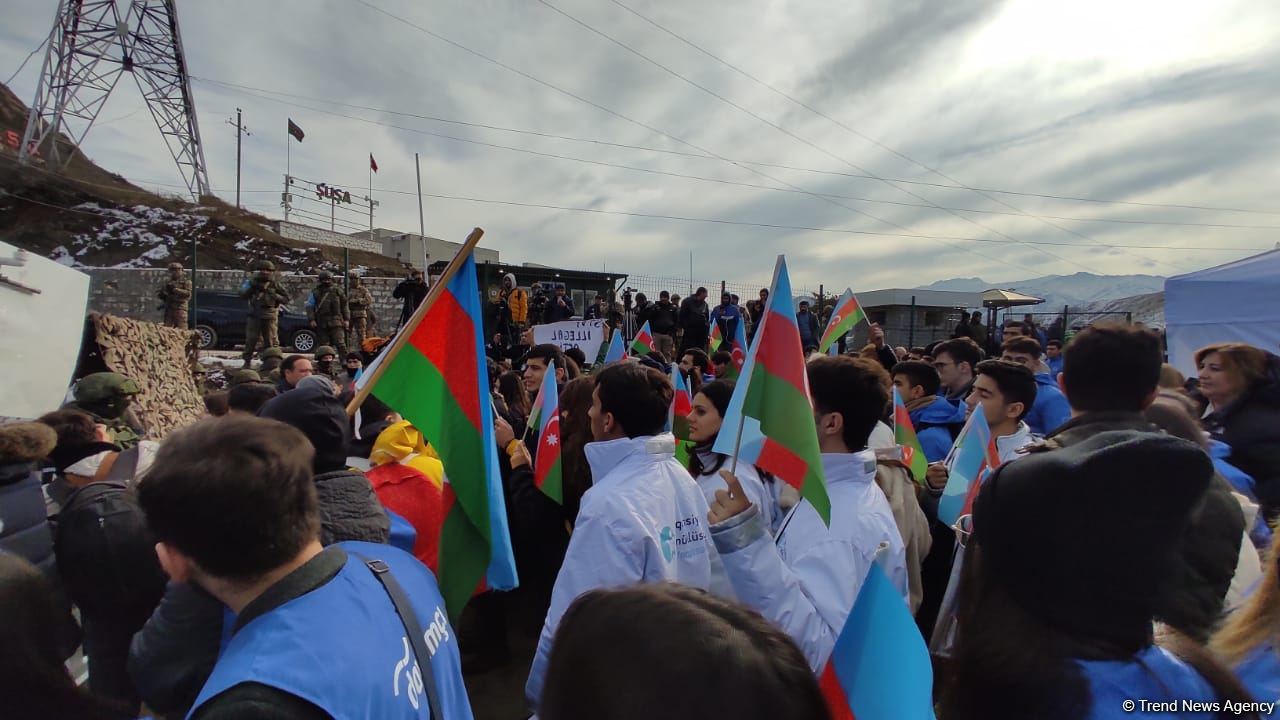 Laçın dəhlizindəki vəziyyətlə bağlı son məlumatlar - Trend TV-nin hadisə yerindən reportajı (FOTO/VİDEO)