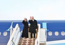 Prezident İlham Əliyevin Türkmənistana səfəri başa çatıb (FOTO/VİDEO)