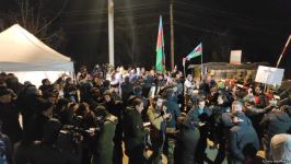 Şuşada aksiya iştirakçıları növbəti dəfə Dövlət Himni oxuyublar (FOTO/VİDEO)