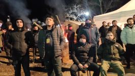 Aksiya iştirakçıları və sülhməramlılar dünya çempionatının oyununu birlikdə izləyir (FOTO/VİDEO)