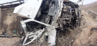 Kəlbəcərdə minaya düşən texnikaların görüntüləri (FOTO/VİDEO)