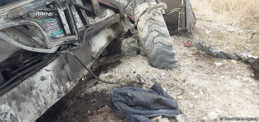 Kəlbəcərdə minaya düşən texnikaların görüntüləri (FOTO/VİDEO)