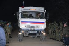 Laçın yolundan növbəti dəfə sülhməramlılara aid təminat avtomobilləri keçib (FOTO/VİDEO)