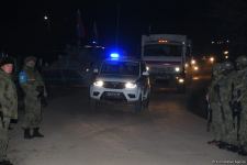 Laçın yolundan növbəti dəfə sülhməramlılara aid təminat avtomobilləri keçib (FOTO/VİDEO)