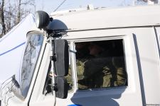 Şuşa-Xankəndi yolundan növbəti dəfə sülhməramlılara aid təminat avtomobilləri keçib (FOTO/VİDEO)