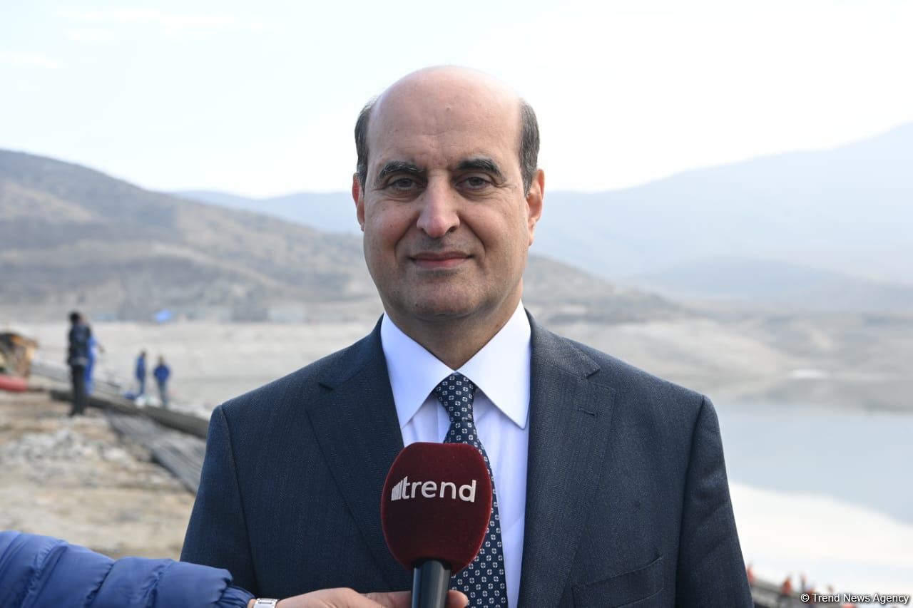 "Xaçınçay" Su Anbarı 2024-cü ildə istifadəyə veriləcək (FOTO)