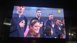 Aksiya iştirakçıları və sülhməramlılar dünya çempionatının oyununu birlikdə izləyib (FOTO/VİDEO)