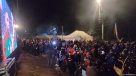 Aksiya iştirakçıları və sülhməramlılar dünya çempionatının oyununu birlikdə izləyib (FOTO/VİDEO)