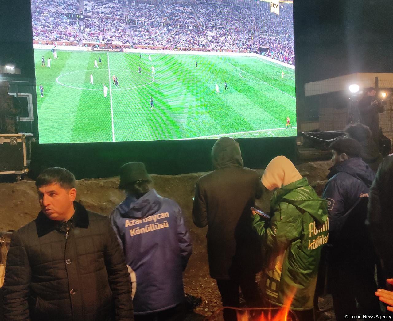 Aksiya iştirakçıları və sülhməramlılar dünya çempionatının final oyununu birlikdə izləyib (FOTO/VİDEO)