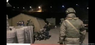 Sülhməramlılardan birinin ailə üzvləri avtomobillə Xankəndidən Laçın istiqamətinə hərəkət ediblər (FOTO/VİDEO)
