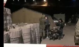 Sülhməramlılardan birinin ailə üzvləri avtomobillə Xankəndidən Laçın istiqamətinə hərəkət ediblər (FOTO/VİDEO)