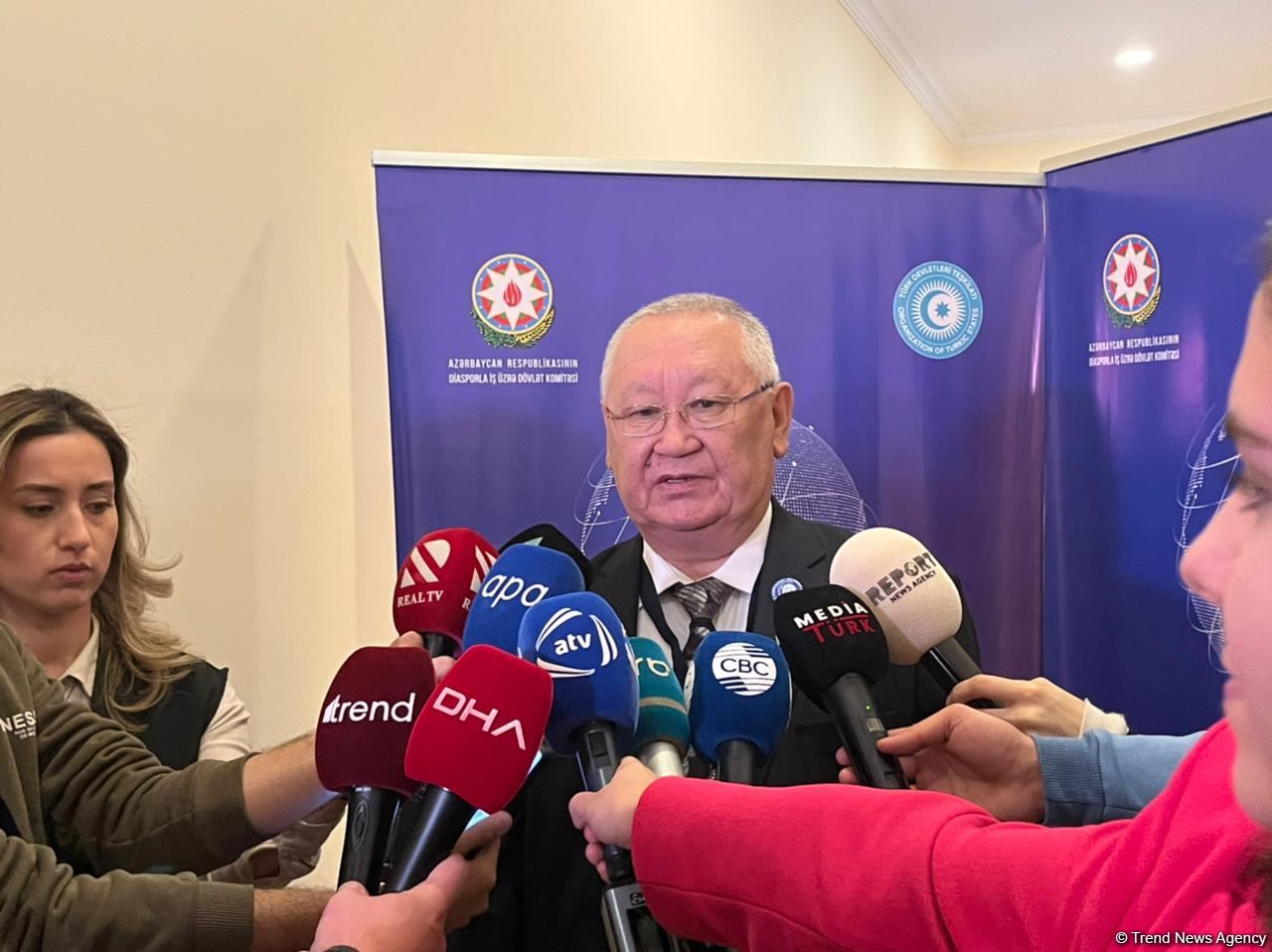 Qırğızıstan diaspor fəaliyyətinin inkişafı sahəsində Azərbaycanın təcrübəsini öyrənmək istəyir - Kanıbek Osmonaliyev