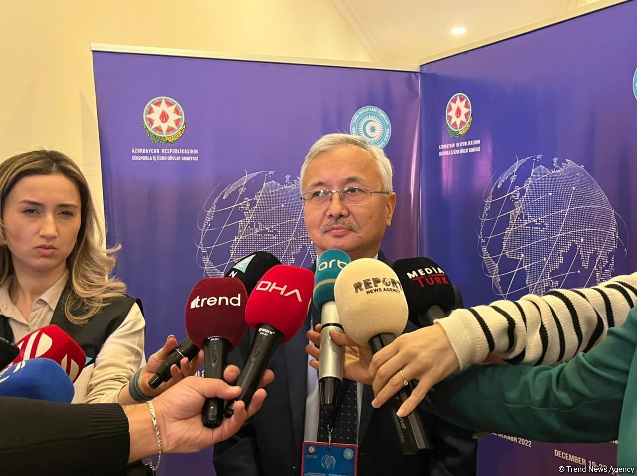 Türk Dövlətləri Təşkilatının diaspor təşkilatları koordinasiyalı şəkildə hərəkət etməlidir - Yerzhan Mukaş