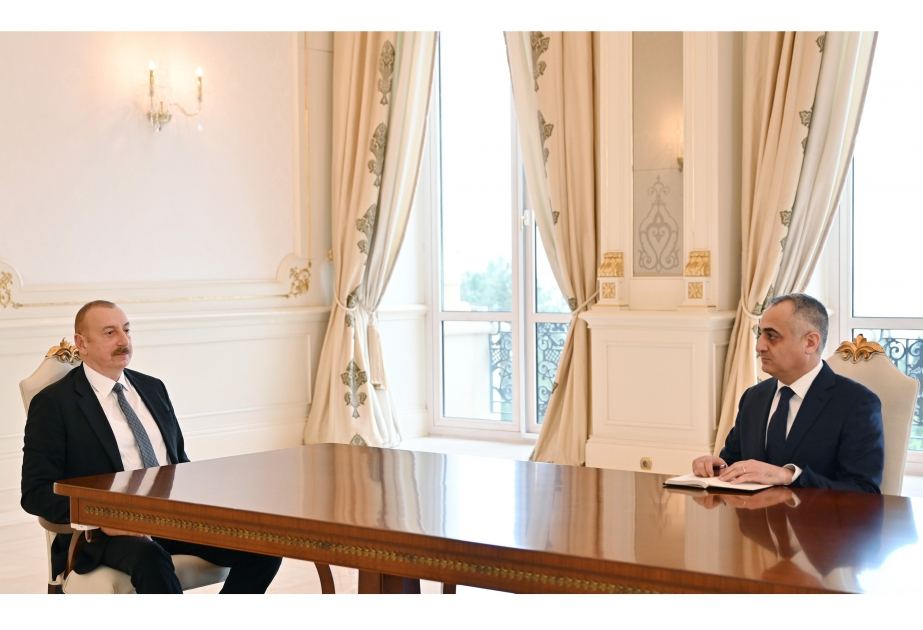 Prezident İlham Əliyev Naxçıvanda Azərbaycan Prezidentinin səlahiyyətli nümayəndəsini qəbul edib (VİDEO)