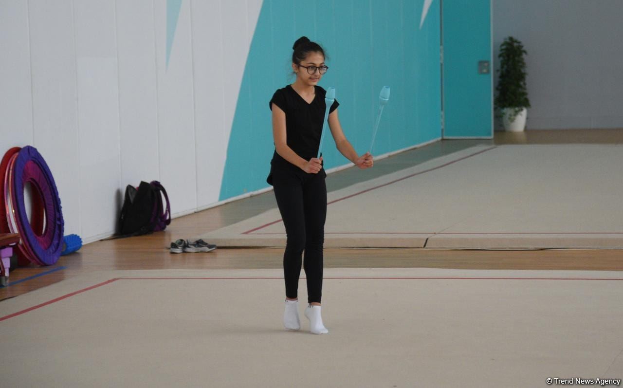 Bakıda Göyçay və İsmayıllı gimnastlarının təlim-məşq toplanışı keçirilir (FOTO)