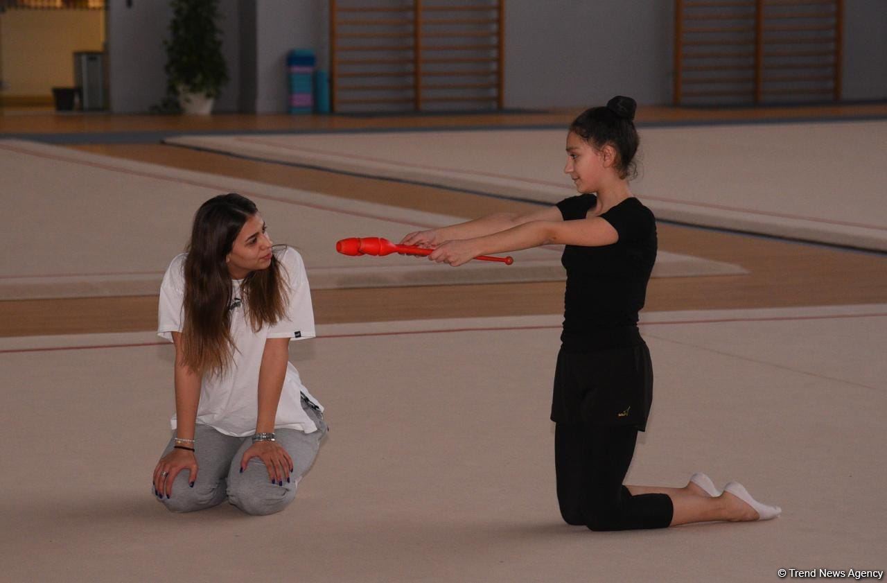 Bakıda Göyçay və İsmayıllı gimnastlarının təlim-məşq toplanışı keçirilir (FOTO)