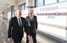 Prezident İlham Əliyev Bakı Metropoliteninin “Xocəsən” elektrik deposunun və stansiyasının açılışında iştirak edib (FOTO) (YENİLƏNİB)