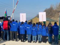 Xankəndi-Laçın yolu: Aksiyaya vətəndaş dəstəyi artır (FOTO)